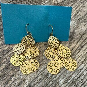 Elegant Gold Dangle Earrings